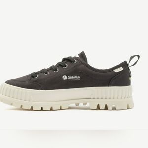 PALLADIUM, Charcoal and Cream Low-Top Sneakers